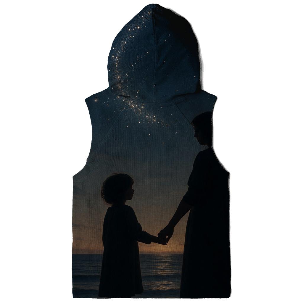 The Quiet Gravity Of Her Love embroidered hoodies