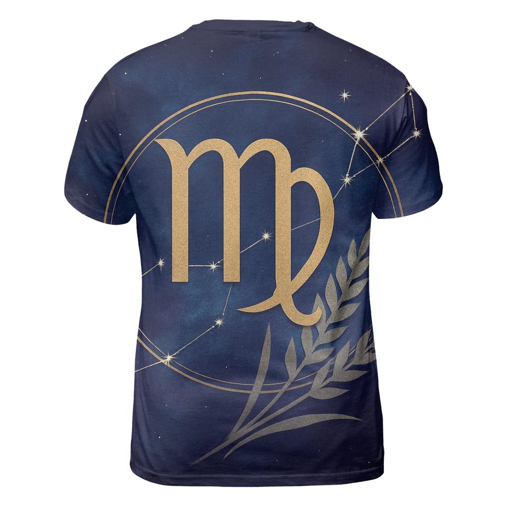Virgo Sheaf Of Wheat Star Chart Emblem designer pattern shirts