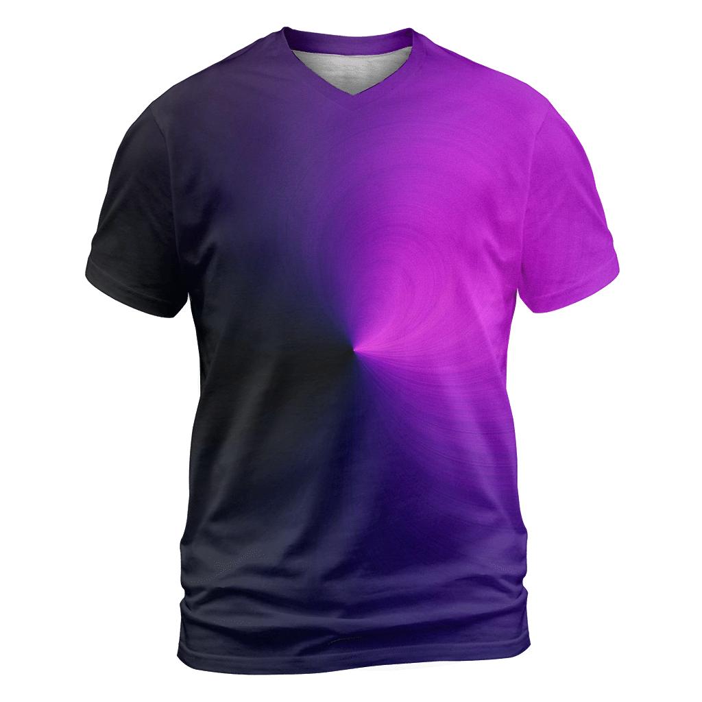 Obsidian Orchid Conic Drift trendy printed shirt styles