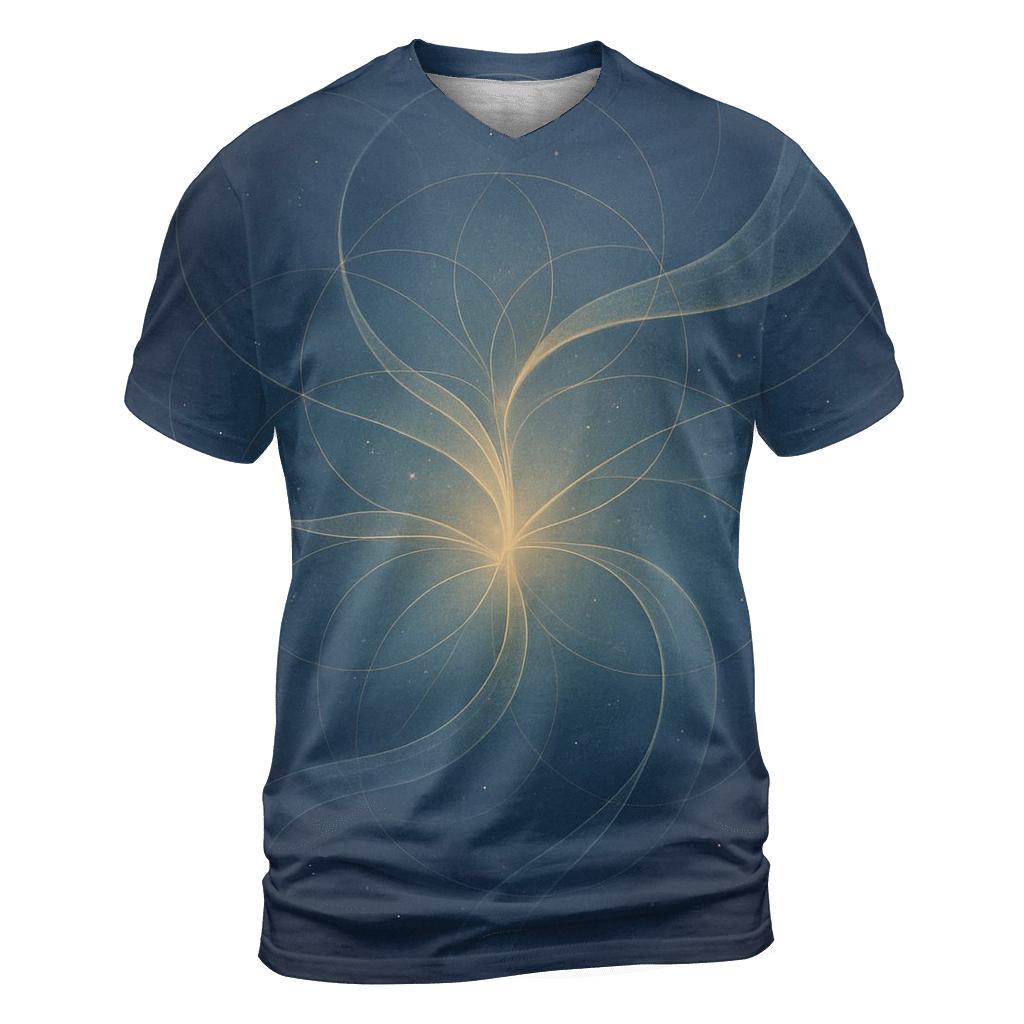 Luminous Breath Weave trendy printed shirt styles