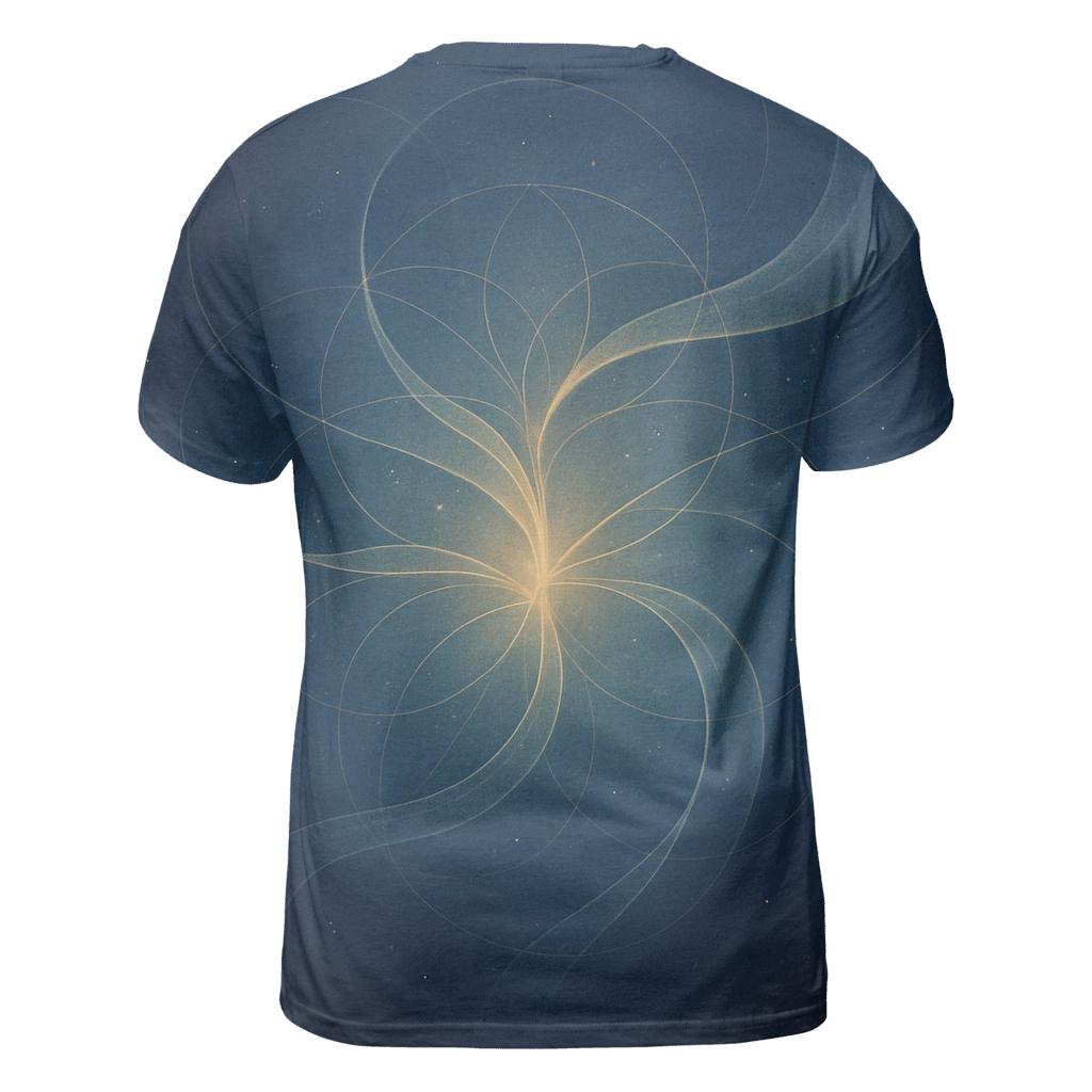 Luminous Breath Weave trendy printed shirt styles