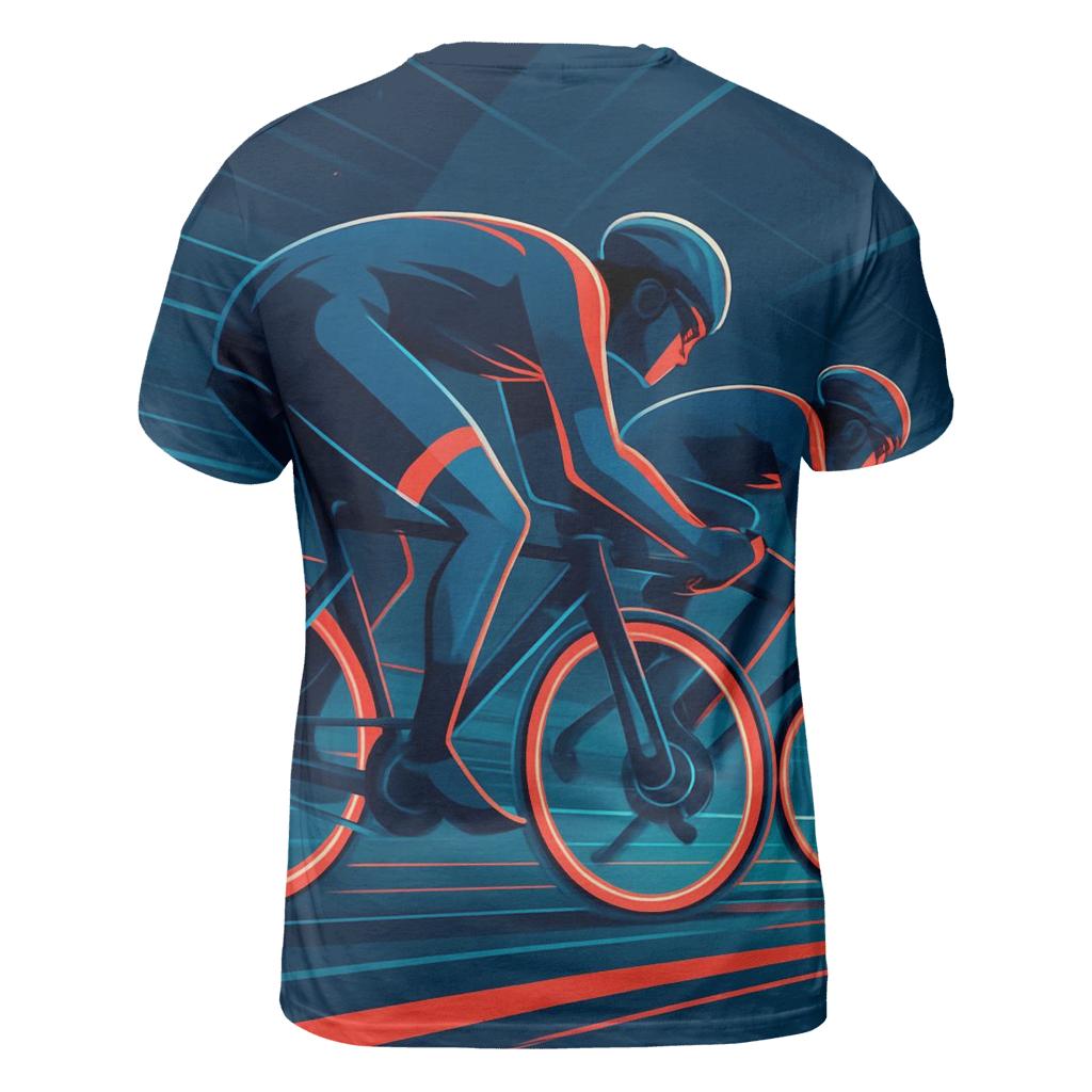 Neon Velodrome Slipstream Sprint statement graphic shirts