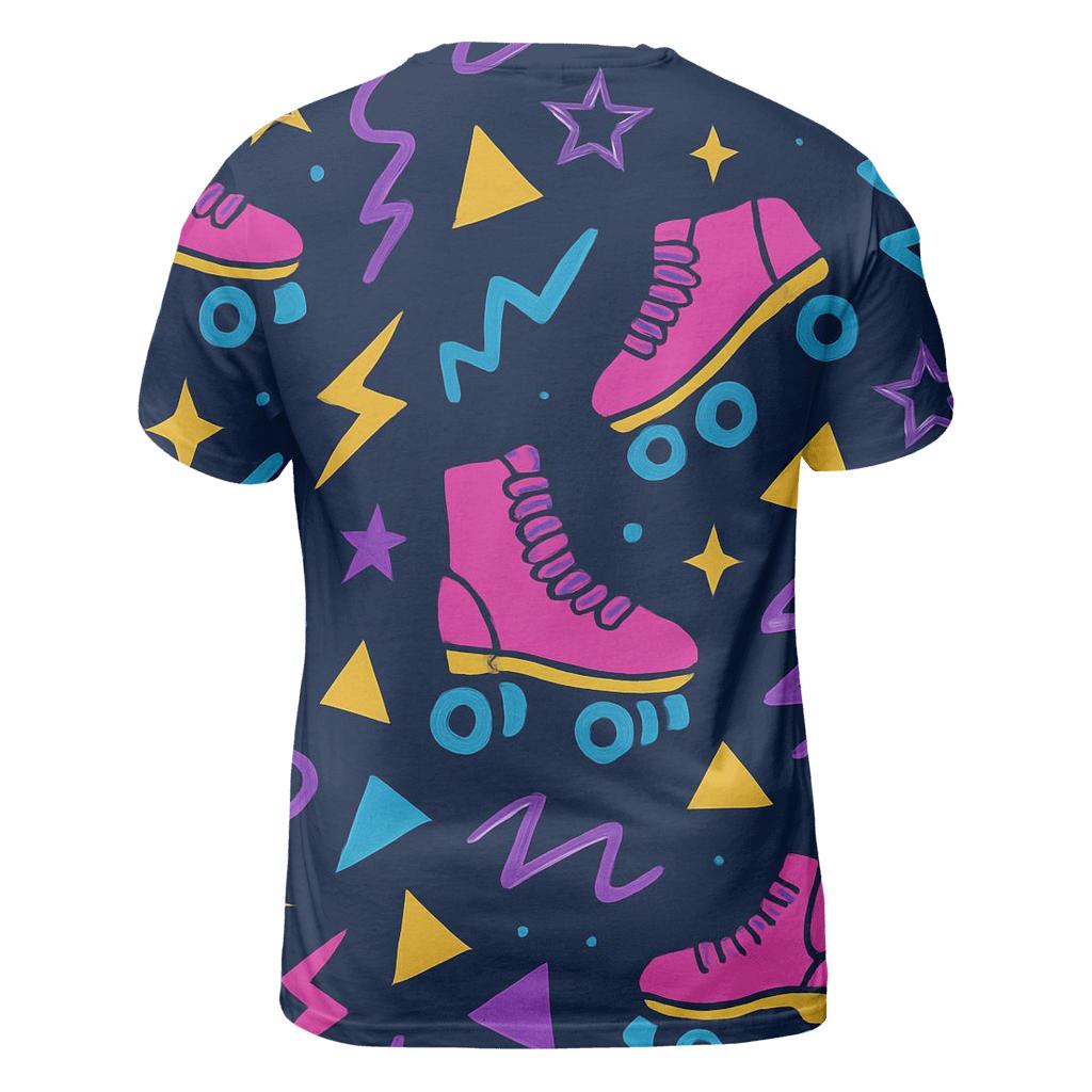 Roller Rink Neon Confetti personalized full print shirts