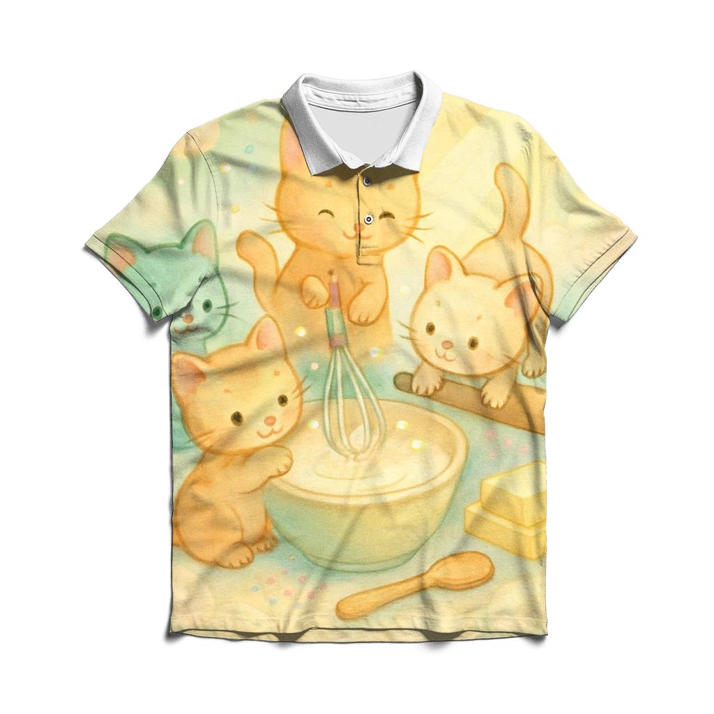 Sunbeam Cloud Bakery Kittens premium cotton polo shirts