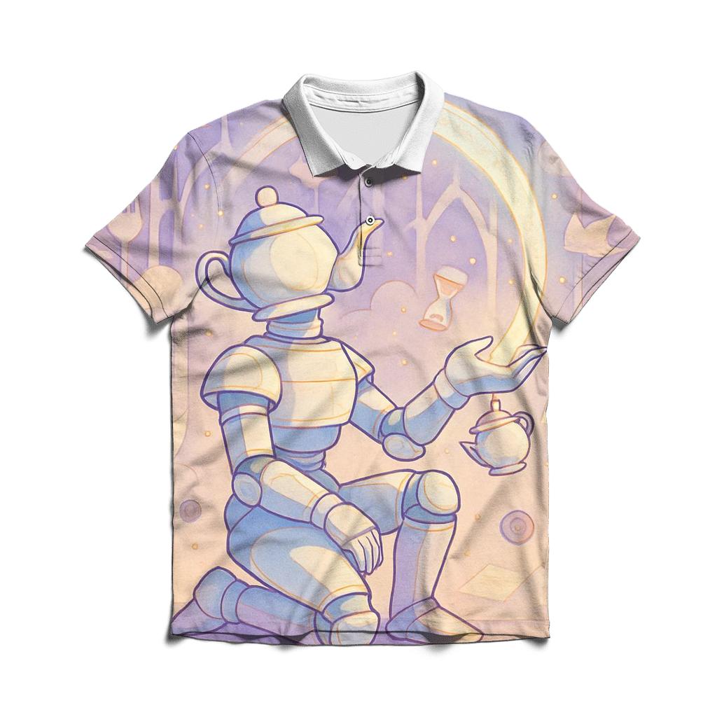 Cathedral Of Floating Teacups stylish collar polo tees