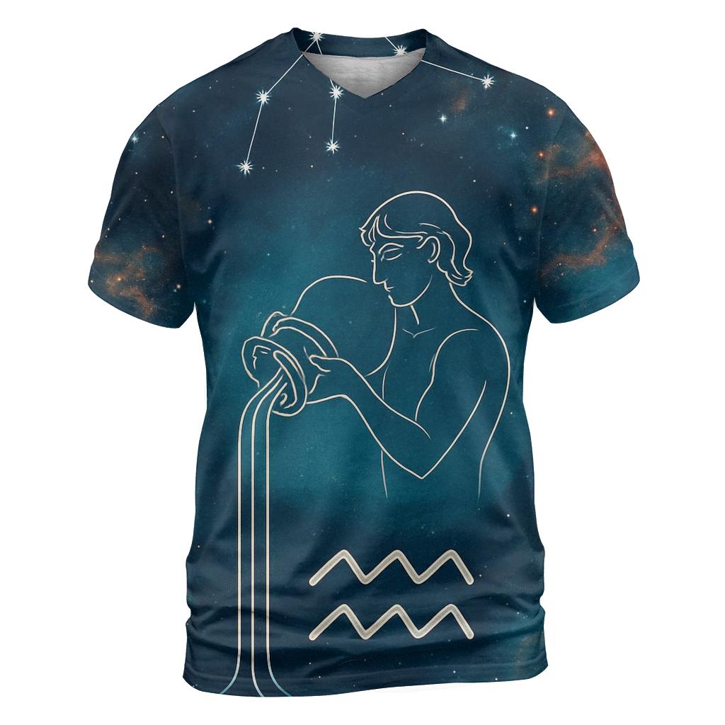 Aquarius Water Bearer Nebula Pour personalized full print shirts