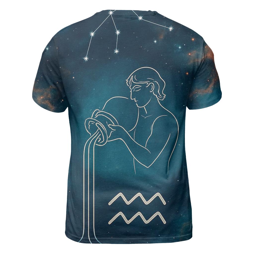 Aquarius Water Bearer Nebula Pour personalized full print shirts
