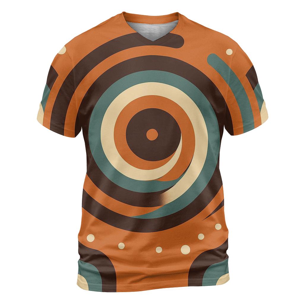 Groovy Vinyl Spiral Soundwaves statement graphic shirts