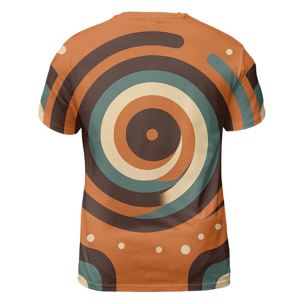 Groovy Vinyl Spiral Soundwaves statement graphic shirts