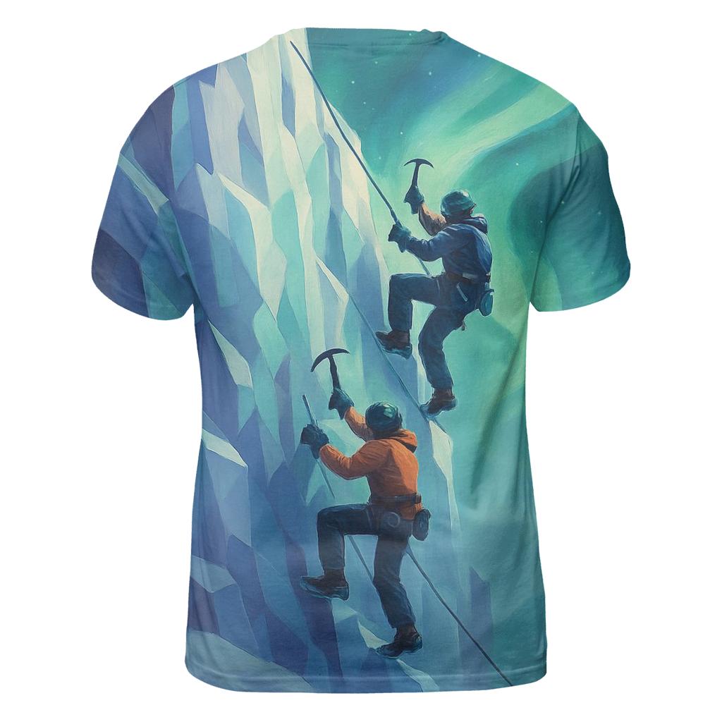 Aurora Summit Ice Climb Duel artistic all-over print tops