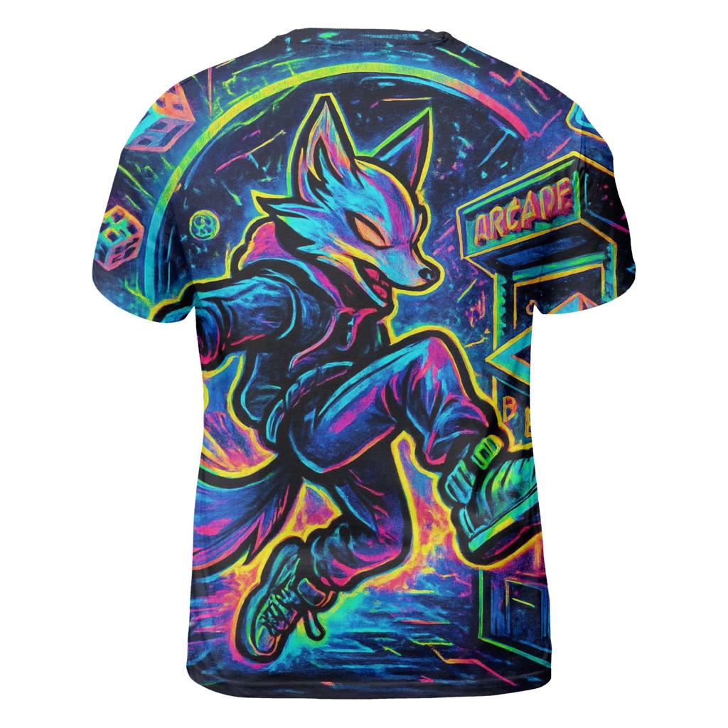 Pocket Dimension Arcade Fox unique graphic print tees