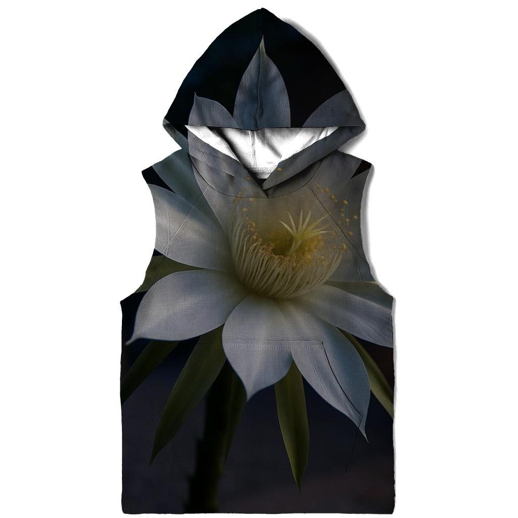 Night Blooming Cereus Pollination Study In Desert Courtyard lightweight hoodies
