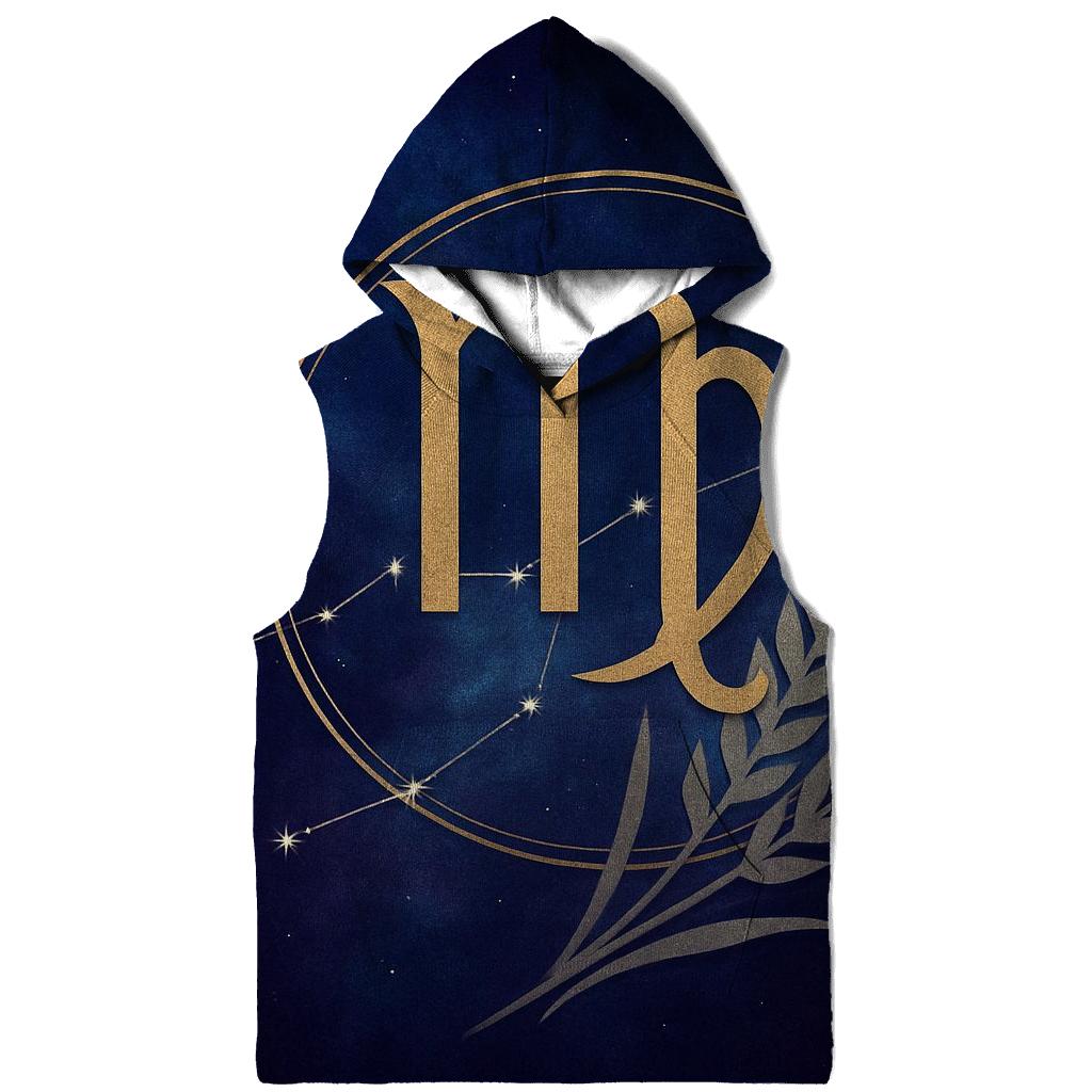 Virgo Sheaf Of Wheat Star Chart Emblem graphic hoodies