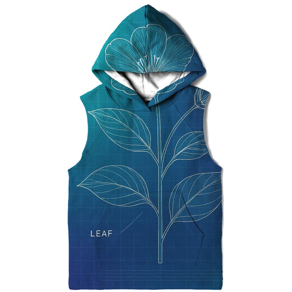 Aurora Blueprint Botanical embroidered hoodies