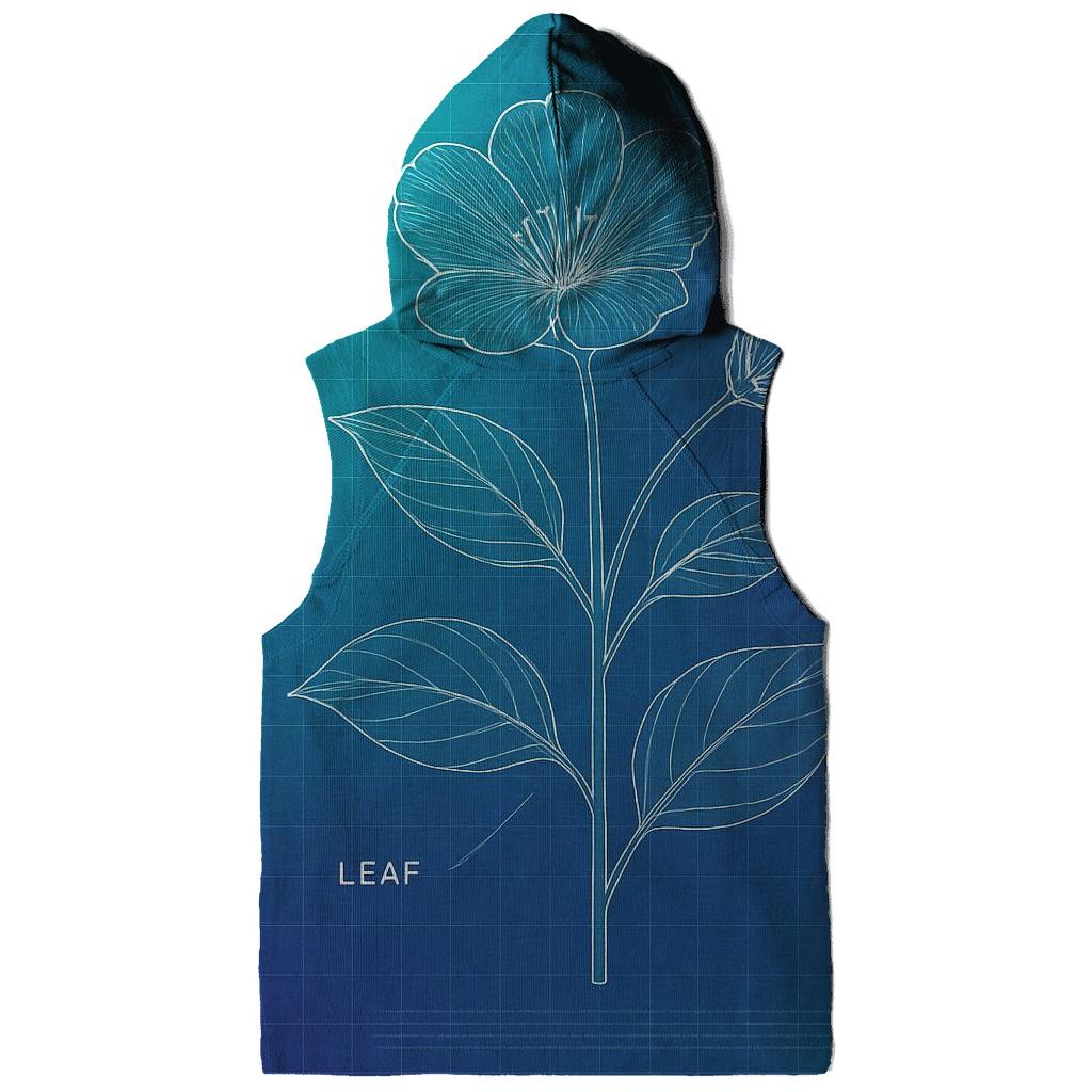 Aurora Blueprint Botanical embroidered hoodies