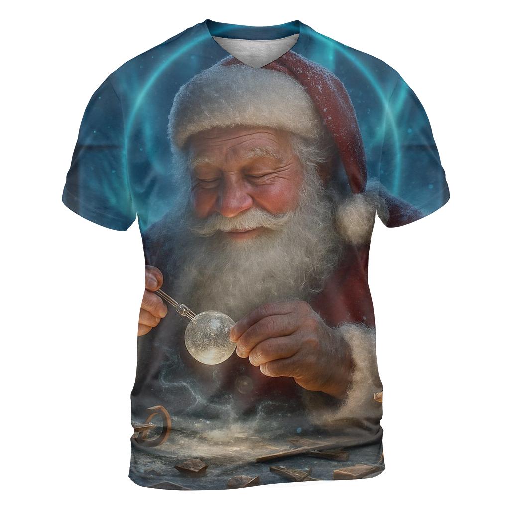 Aurora Workshop Santa unique graphic print tees