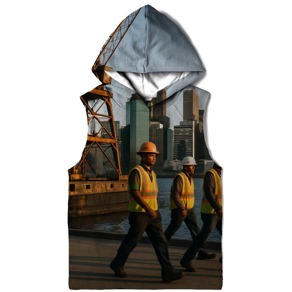 Brooklyn Navy Yard Dry Dock Skyline Shift Change hoodie designs