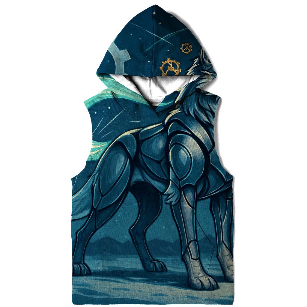 The Clockwork Aurora Wolf pullover hoodies