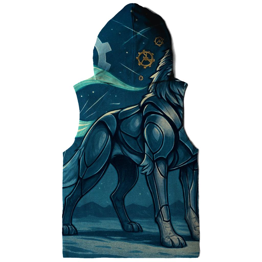 The Clockwork Aurora Wolf pullover hoodies