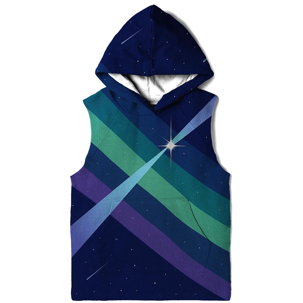Aurora Ribbon Jet Outflow printed hoodies