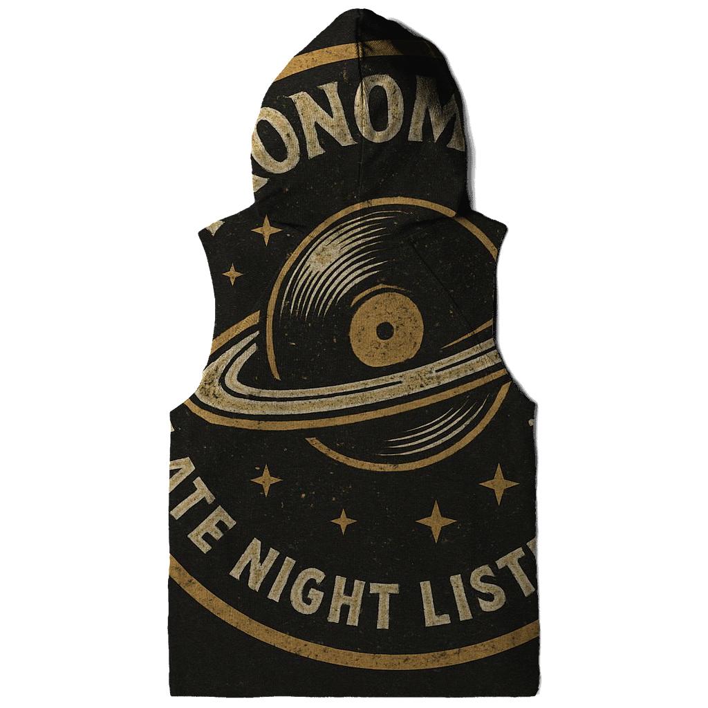 Distressed Vinyl Astronomy Club Badge graphic hoodies