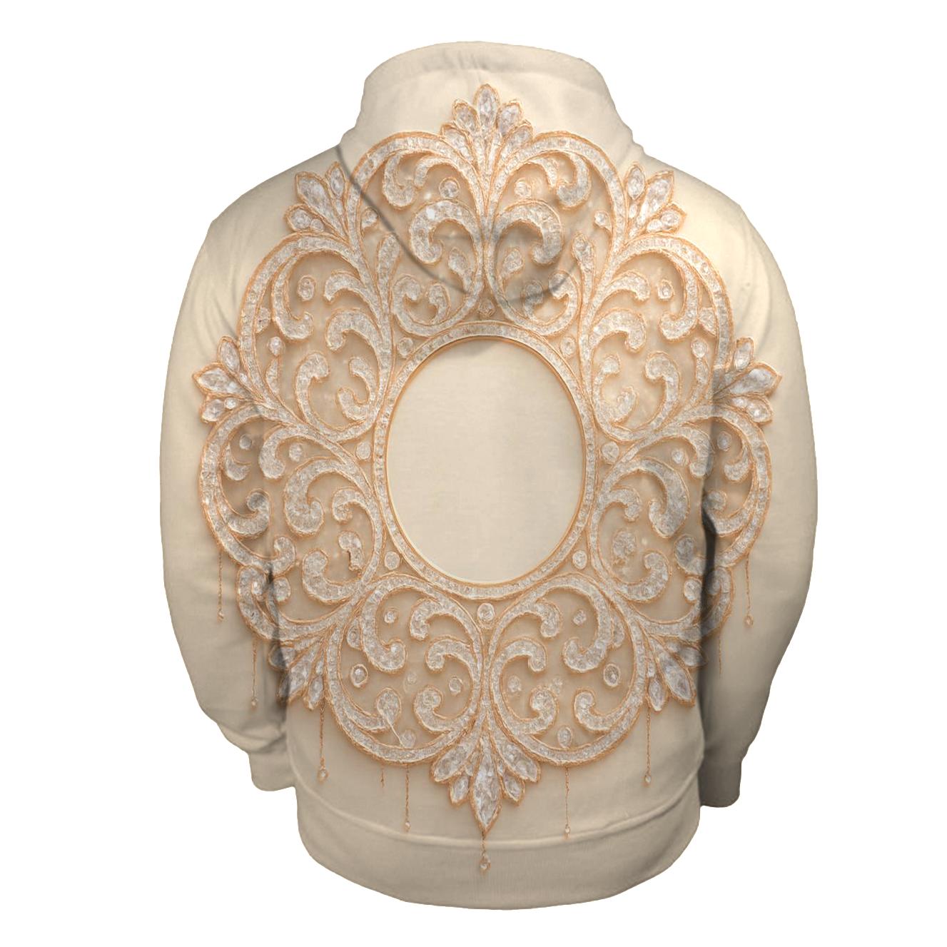 Champagne Prism Lace heavyweight hoodies