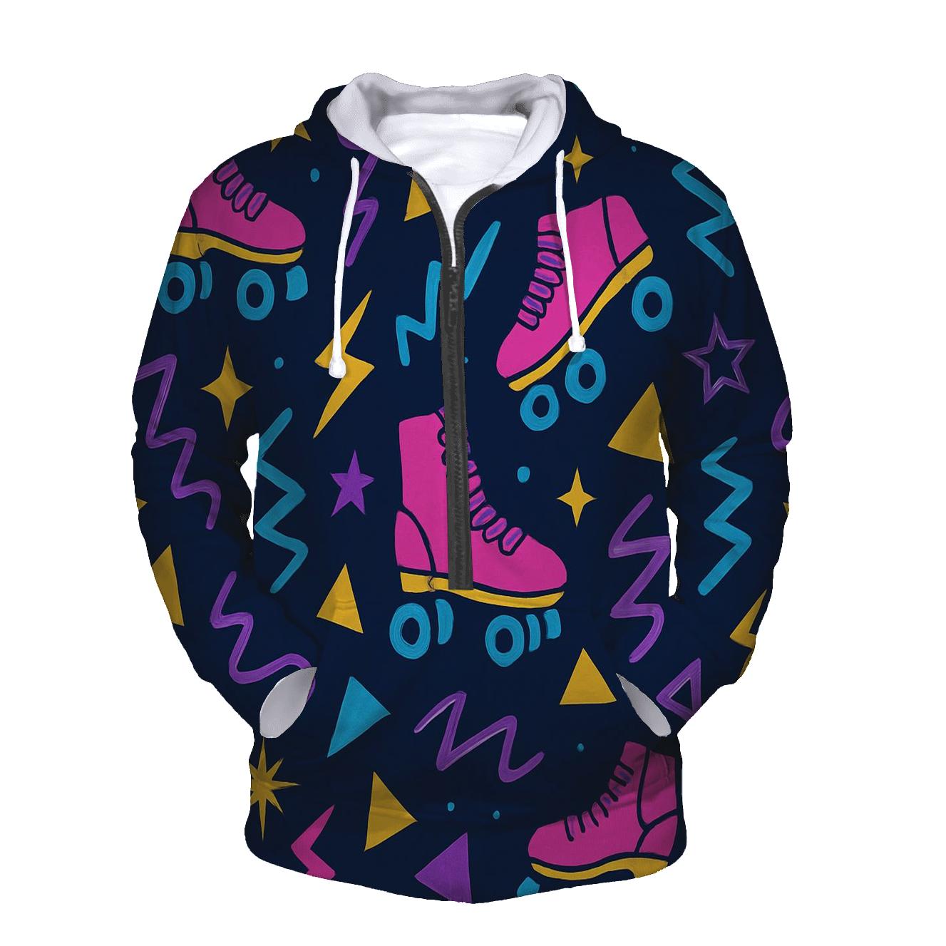 Roller Rink Neon Confetti hoodie designs