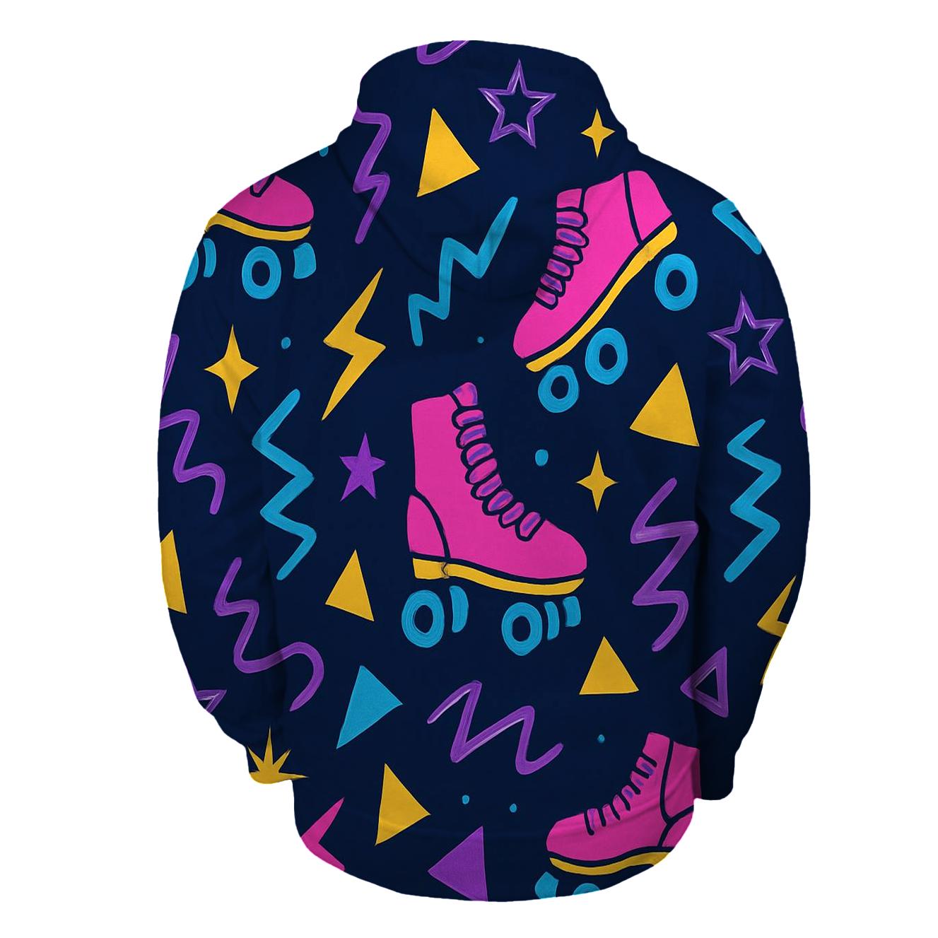 Roller Rink Neon Confetti hoodie designs