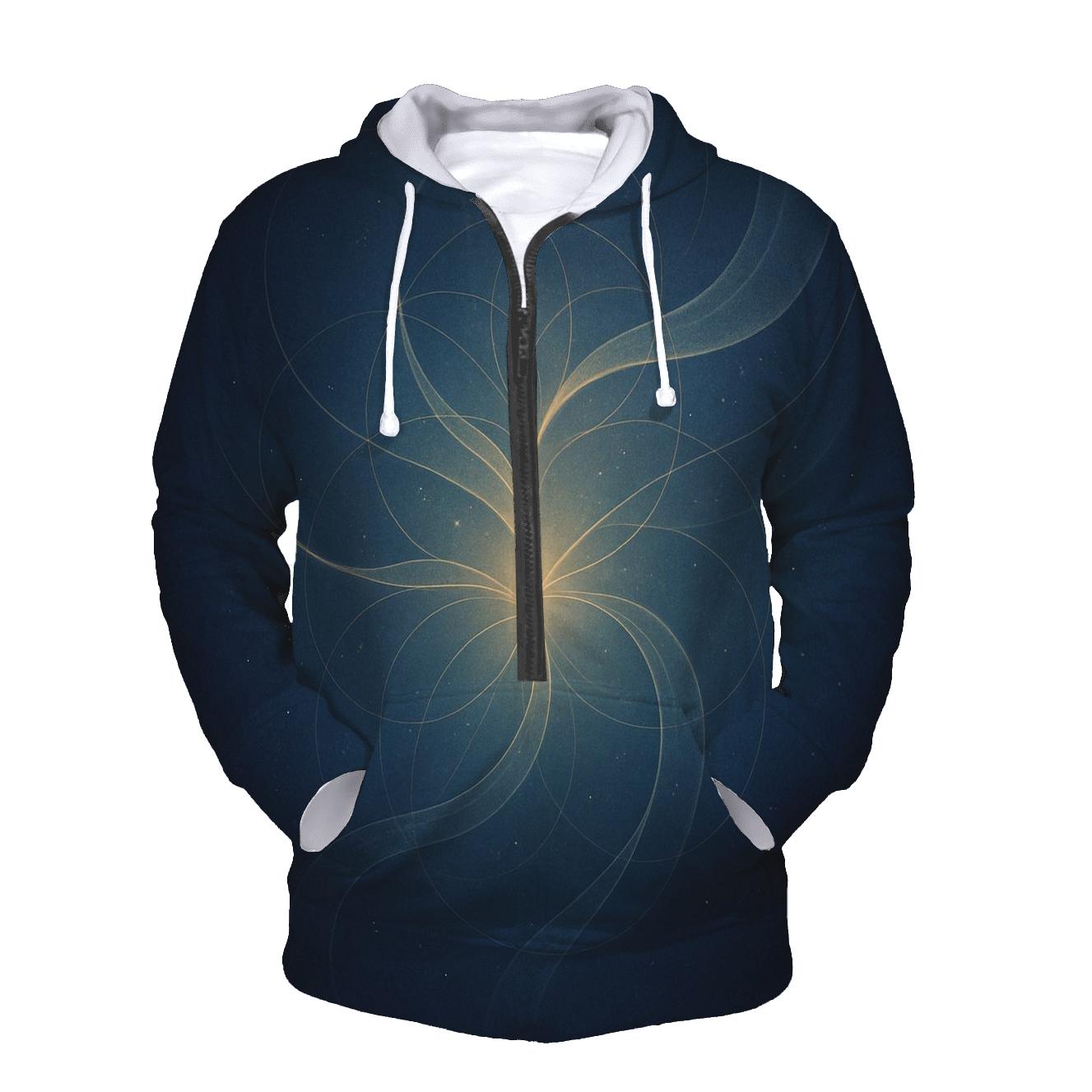 Luminous Breath Weave printed hoodies