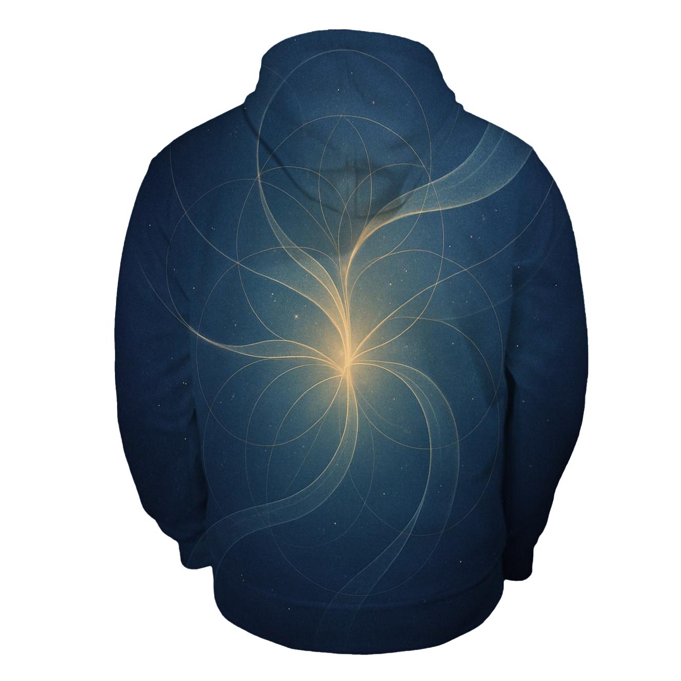 Luminous Breath Weave printed hoodies