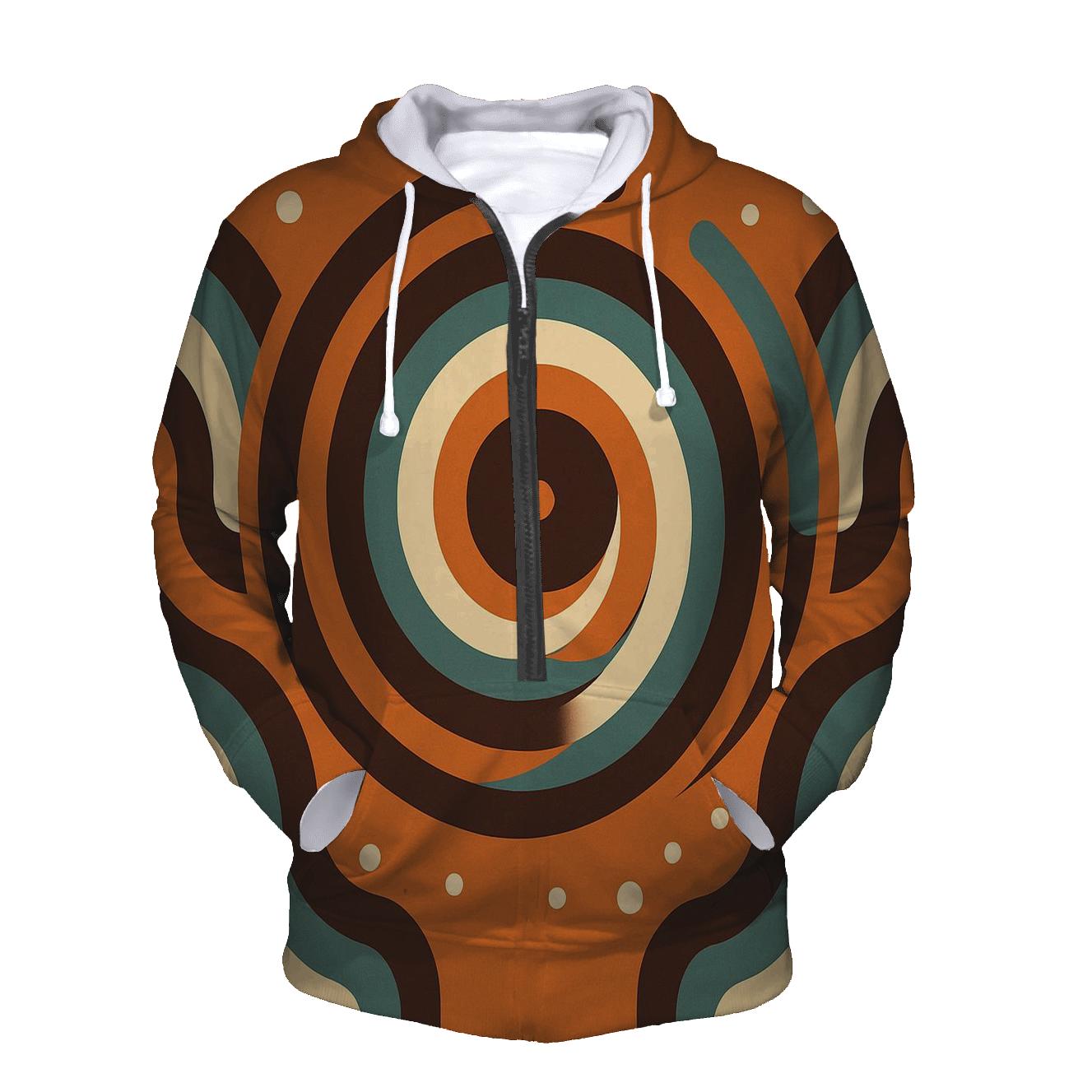 Groovy Vinyl Spiral Soundwaves hoodie styles