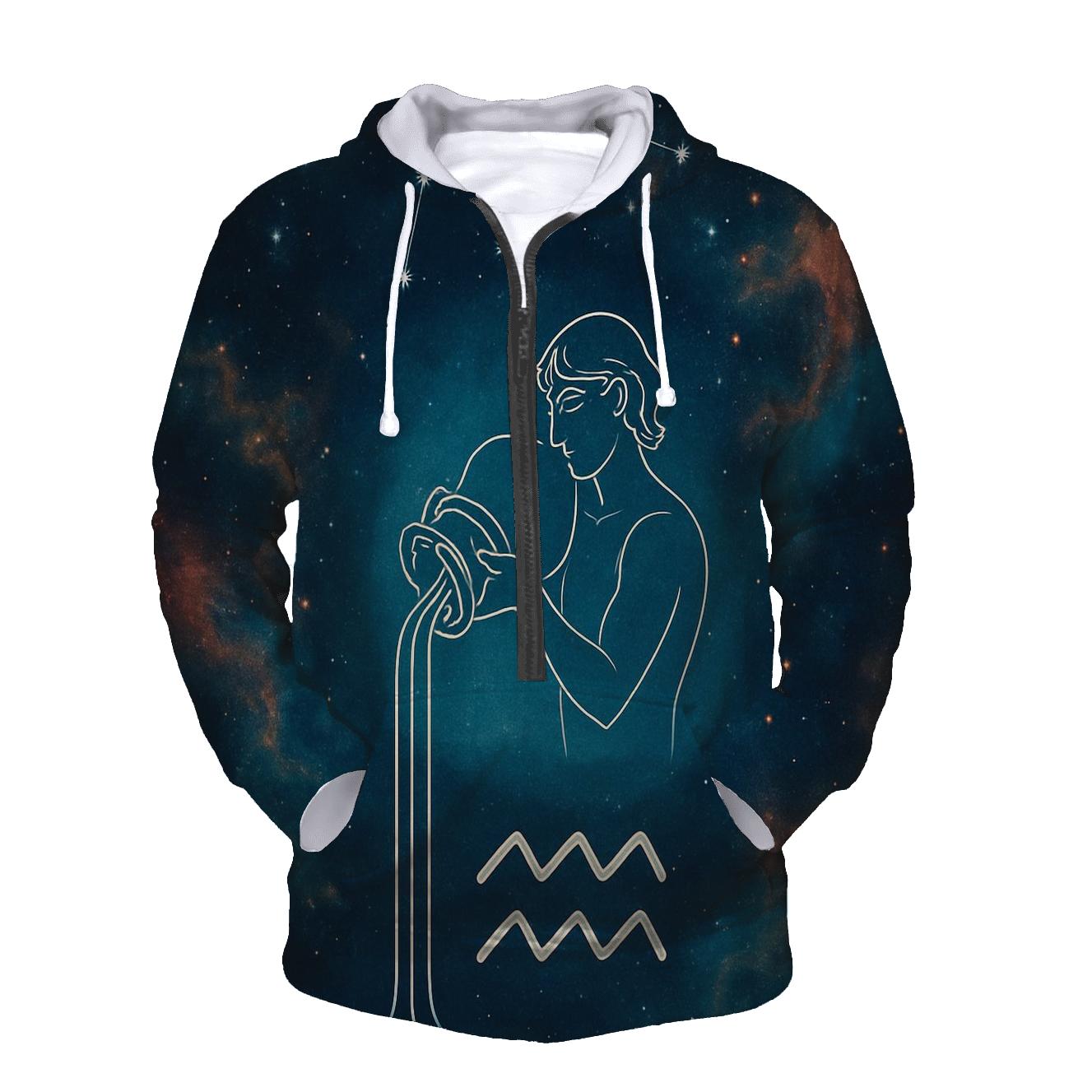 Aquarius Water Bearer Nebula Pour pullover hoodies