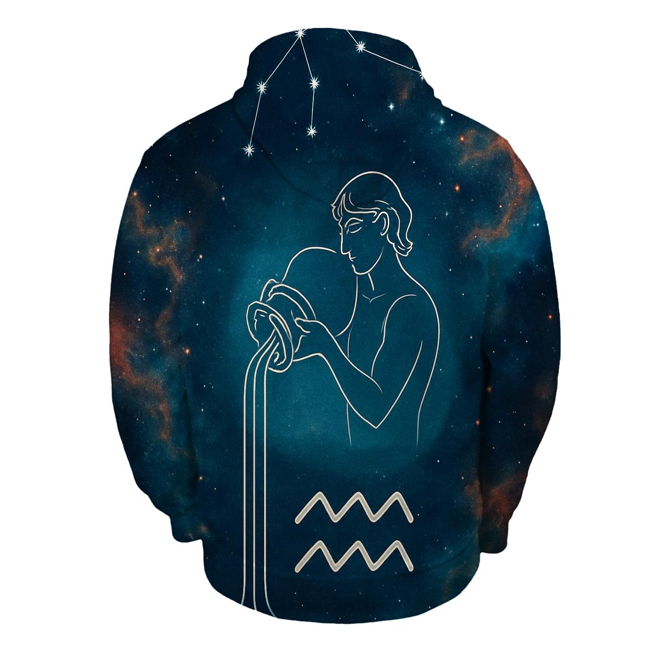 Aquarius Water Bearer Nebula Pour pullover hoodies