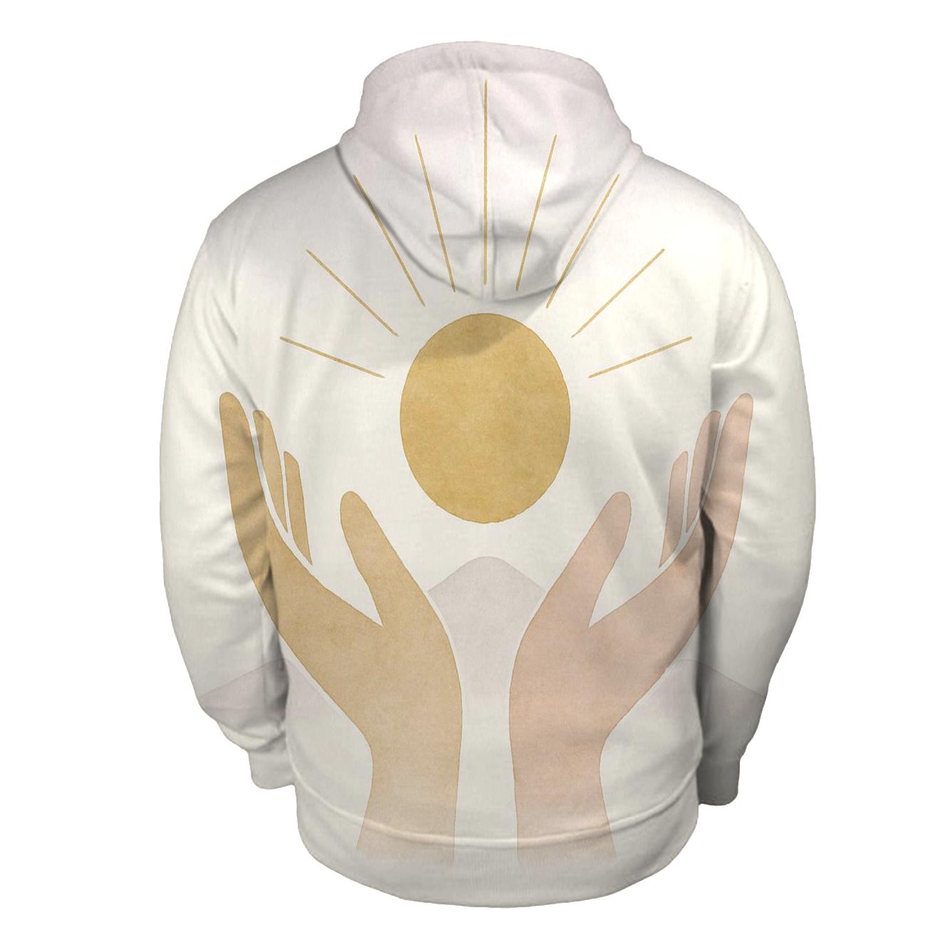 Hands Of Dawn Horizon heavyweight hoodies