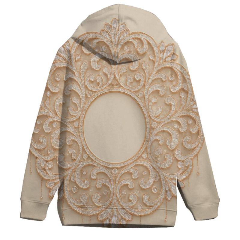 Champagne Prism Lace zip-up hoodies