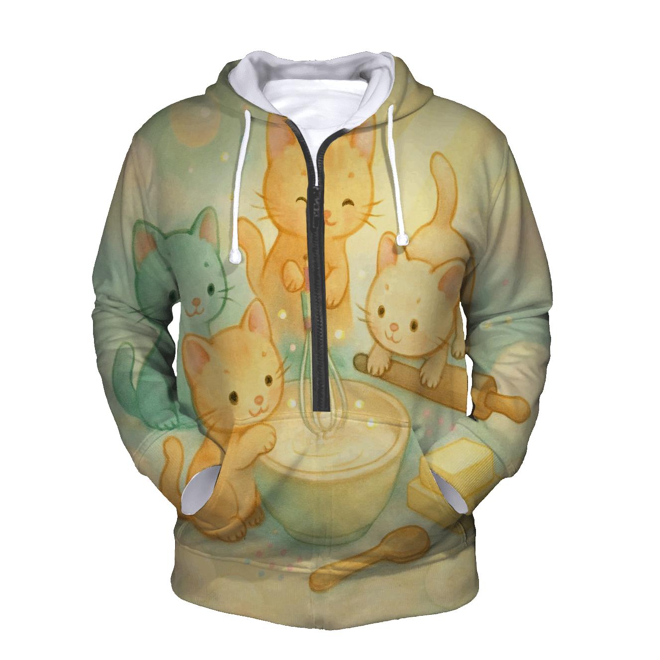 Sunbeam Cloud Bakery Kittens designer hoodies