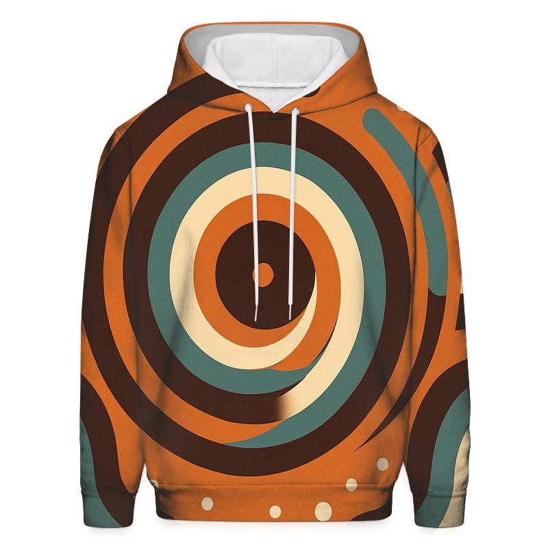 Groovy Vinyl Spiral Soundwaves heavyweight hoodies