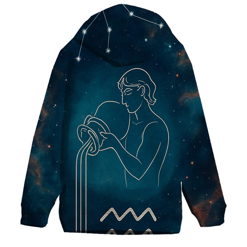 Aquarius Water Bearer Nebula Pour pullover hoodies