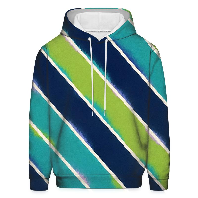 Arashi Aurora Diagonal Pole Wrap zip-up hoodies