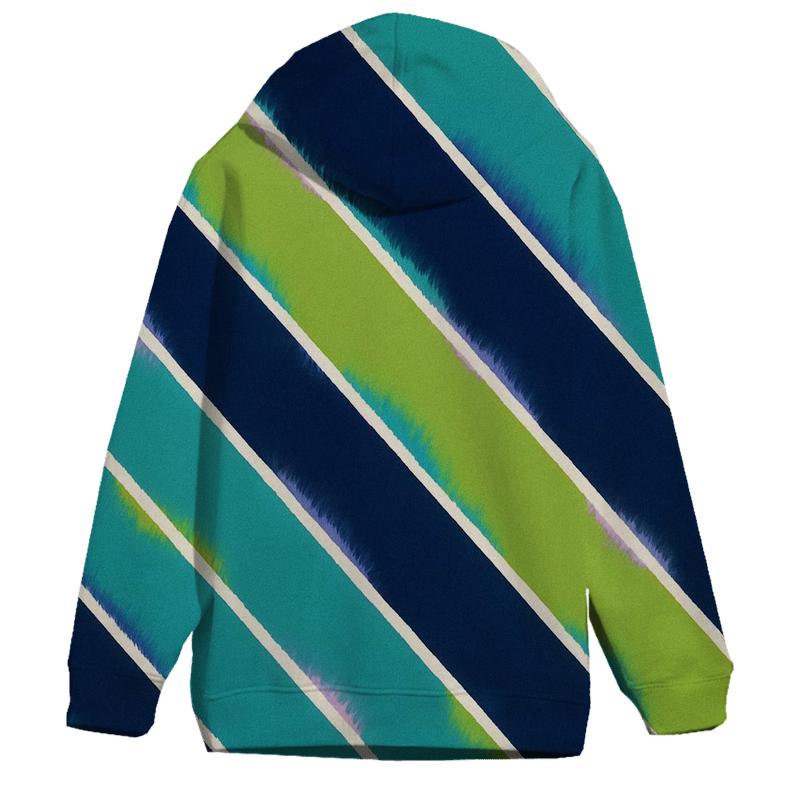 Arashi Aurora Diagonal Pole Wrap zip-up hoodies