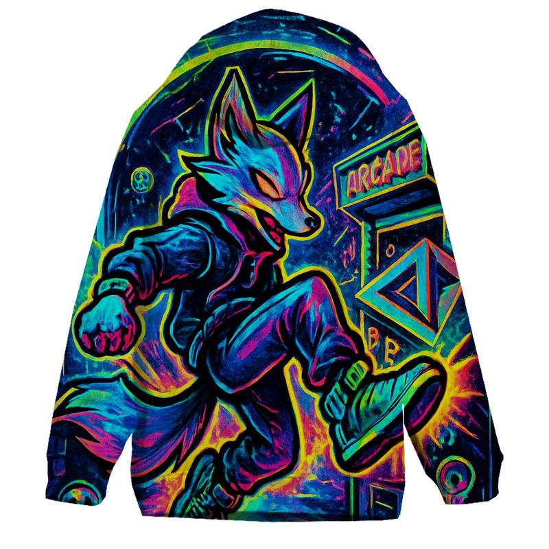 Pocket Dimension Arcade Fox printed hoodies