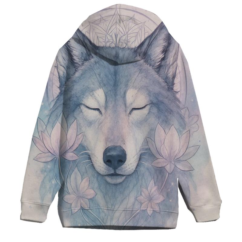 The Lotus Mirage Spirit Wolf hoodie trends