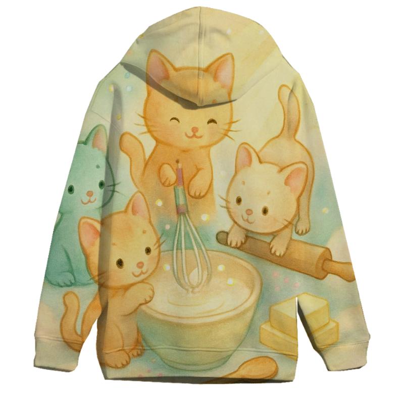 Sunbeam Cloud Bakery Kittens designer hoodies
