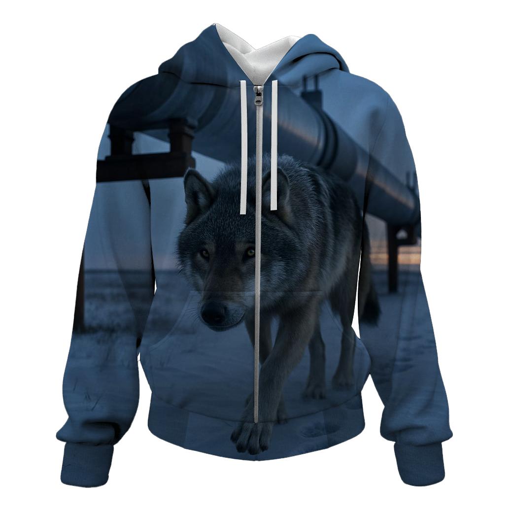 Wolf Under The Northern Pipeline Crossing hoodie trends