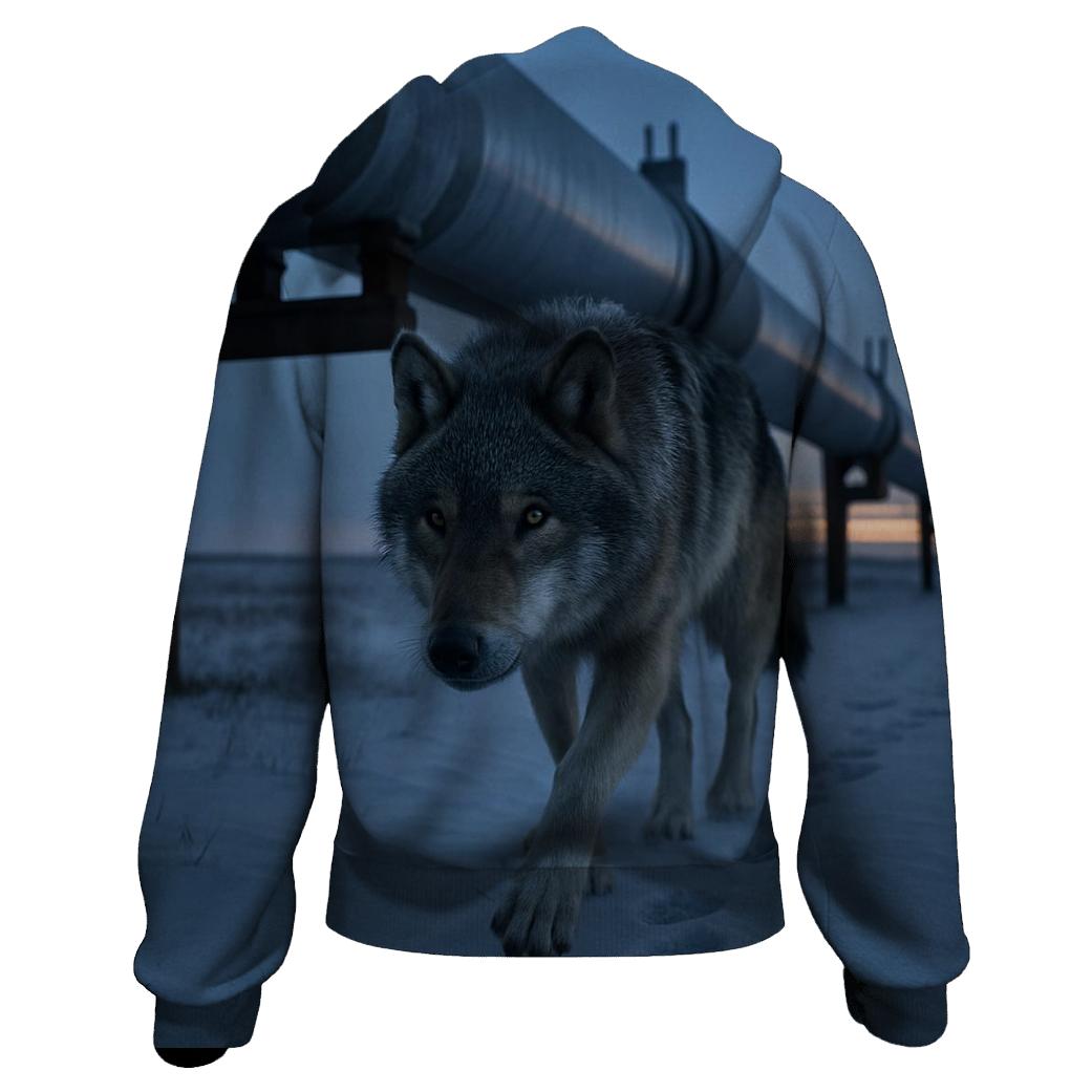 Wolf Under The Northern Pipeline Crossing hoodie trends