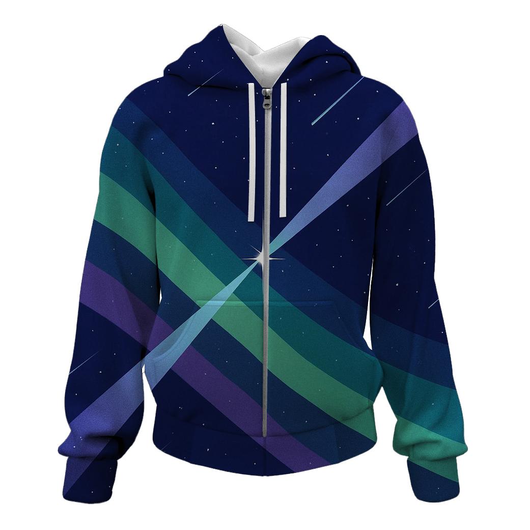 Aurora Ribbon Jet Outflow graphic hoodies