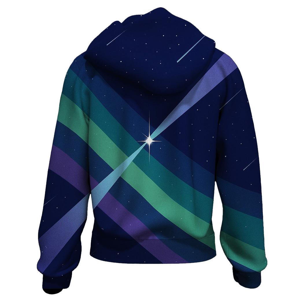 Aurora Ribbon Jet Outflow graphic hoodies