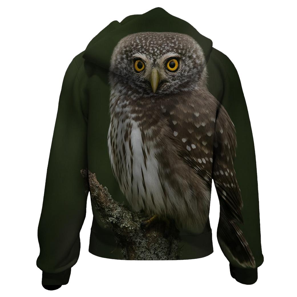 Moss Edge Watch Eurasian Pygmy Owl pullover hoodies
