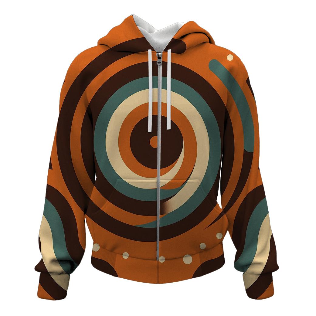Groovy Vinyl Spiral Soundwaves custom hoodies