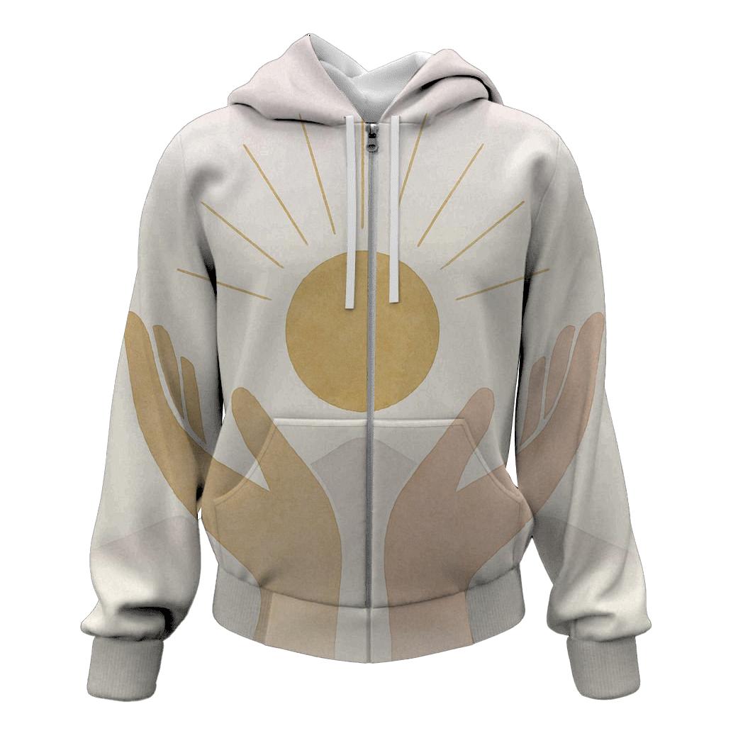 Hands Of Dawn Horizon graphic hoodies